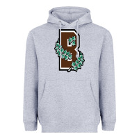 Heather Grey brown university Heavyweight Hoodie - linhVisuals