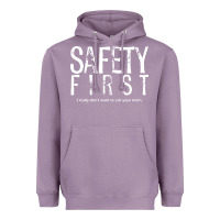 Lavender safety first science teacher Heavyweight Hoodie - linhVisuals