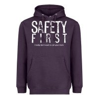Plum safety first science teacher Heavyweight Hoodie - linhVisuals