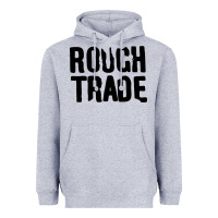 Heather Grey Rough Trade Heavyweight Hoodie - linhVisuals