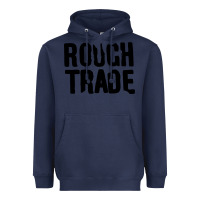 Navy Rough Trade Heavyweight Hoodie - linhVisuals