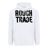 White Rough Trade Heavyweight Hoodie - linhVisuals