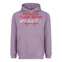Lavender my train of thought derailed Heavyweight Hoodie - linhVisuals