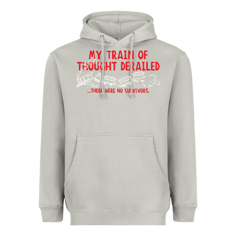 My Train Of Thought Derailed Heavyweight Hoodie by linhVisuals | Teevron