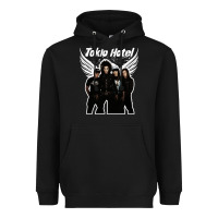 Black Tökiö Hötél Pesonnel Heavyweight Hoodie - linhVisuals