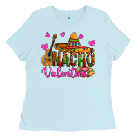 Baby Blue nacho valentine Ladies Tee - OliviaCreatesArt