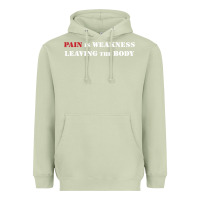 Matcha pain is weakness leaving the body Heavyweight Hoodie - linhVisuals