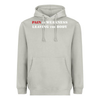 Moon Dust pain is weakness leaving the body Heavyweight Hoodie - linhVisuals
