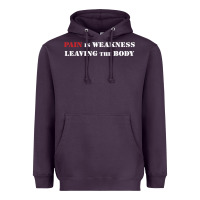 Plum pain is weakness leaving the body Heavyweight Hoodie - linhVisuals