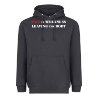 Smoke pain is weakness leaving the body Heavyweight Hoodie - linhVisuals