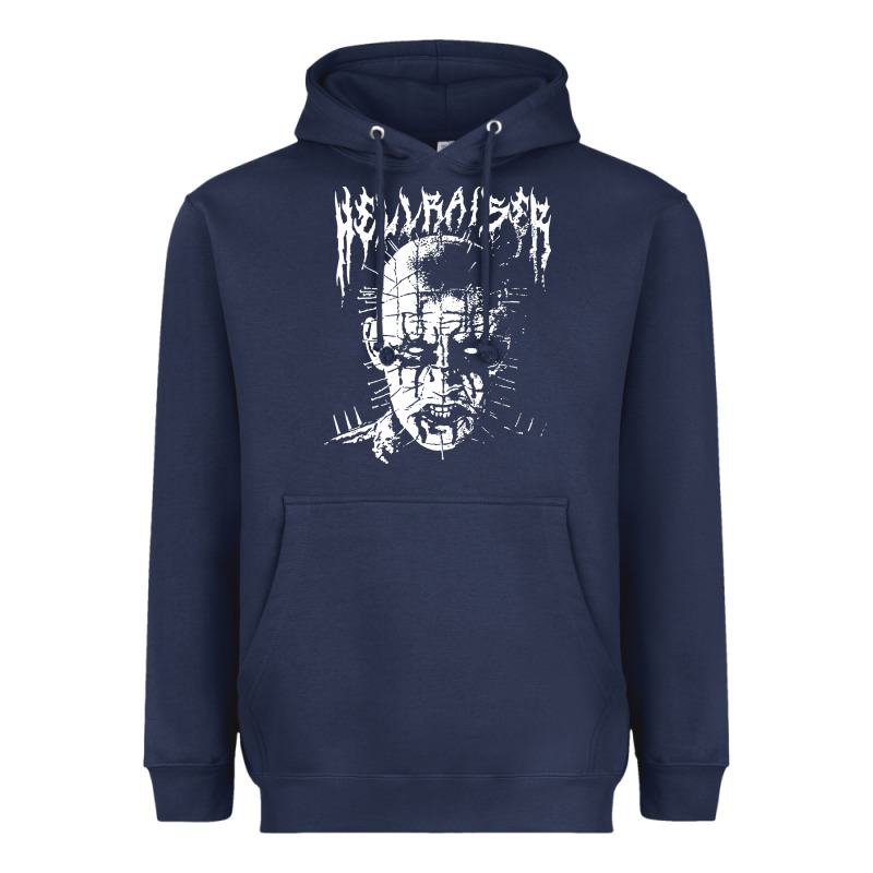 Black Metal Pinhead Heavyweight Hoodie by linhVisuals | Teevron