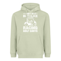 Matcha i don't golf but i like racing golf carts Heavyweight Hoodie - linhVisuals