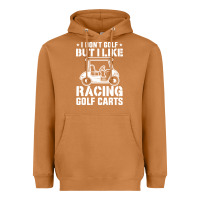 Meerkat i don't golf but i like racing golf carts Heavyweight Hoodie - linhVisuals
