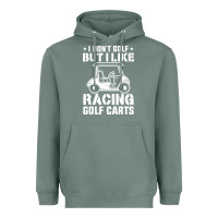 Sage i don't golf but i like racing golf carts Heavyweight Hoodie - linhVisuals