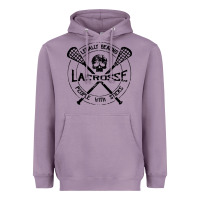 Lavender lacrosse legally beating people with sticks Heavyweight Hoodie - linhVisuals