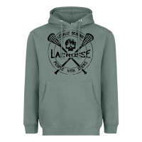 Sage lacrosse legally beating people with sticks Heavyweight Hoodie - linhVisuals