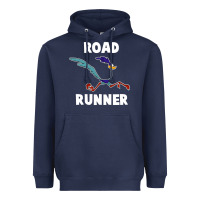Navy Road Runner Heavyweight Hoodie - linhVisuals