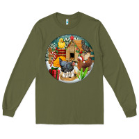 Army Green Christmas coop ornament Long Sleeve Tee - FaDigitalArtStudio
