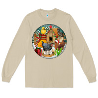 Mushroom Christmas coop ornament Long Sleeve Tee - FaDigitalArtStudio