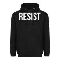 Black resist Heavyweight Hoodie - linhVisuals