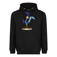 Black Road Runner Beep Heavyweight Hoodie - linhVisuals
