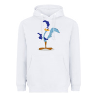 White Road Runner Beep Heavyweight Hoodie - linhVisuals