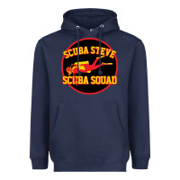 Navy scuba steve Heavyweight Hoodie - linhVisuals