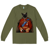 Army Green Pet Portraits, Custom Pet Portraits, Renaissance Pet Portraits, Custom Long Sleeve Tee - RanaPortraitStore