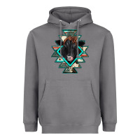 Storm black angus cowhide aztec Heavyweight Hoodie - JahusDesignShop
