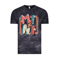 Cloud Black 4th of July mini with lightning bolt Vintage Tee - FaDigitalArtStudio