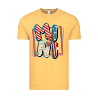 Vintage Mustard 4th of July mini with lightning bolt Vintage Tee - FaDigitalArtStudio