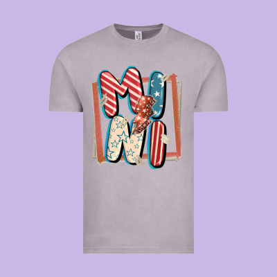 4th Of July Mini With Lightning Bolt Vintage Tee Designed By Fadigitalartstudio