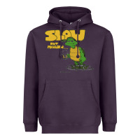 Plum slow but mellow crazy Heavyweight Hoodie - linhVisuals