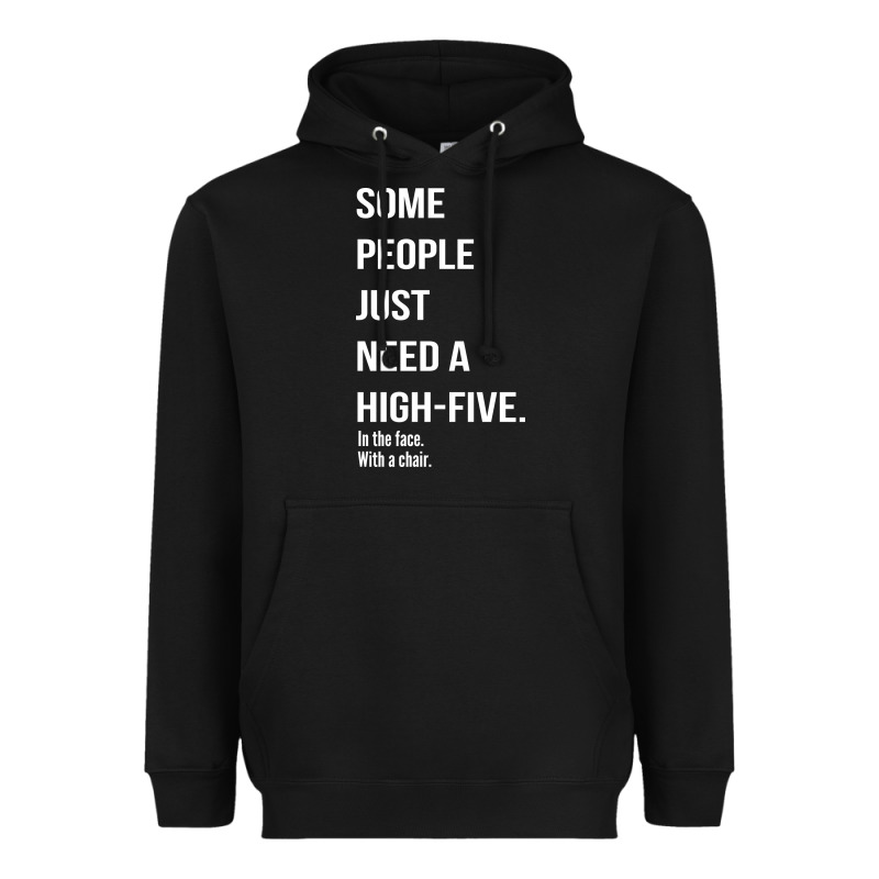 Some People Need A High Five Heavyweight Hoodie by linhVisuals | Teevron