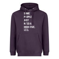 Plum some people need a high five Heavyweight Hoodie - linhVisuals