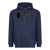 Navy obituary best of metal Heavyweight Hoodie - linhVisuals