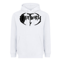White obituary best of metal Heavyweight Hoodie - linhVisuals