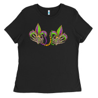 Black skeleton hands mardi gras Ladies Tee - OliviaCreatesArt