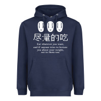 Navy spirited away no face Heavyweight Hoodie - linhVisuals