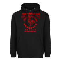 Black sriracha sauce Heavyweight Hoodie - linhVisuals