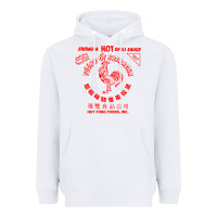 White sriracha sauce Heavyweight Hoodie - linhVisuals