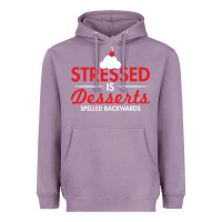 Lavender stressed is desserts spelled backwards Heavyweight Hoodie - linhVisuals