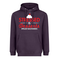 Plum stressed is desserts spelled backwards Heavyweight Hoodie - linhVisuals