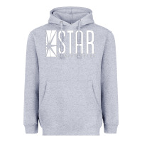 Heather Grey star labs team Heavyweight Hoodie - linhVisuals