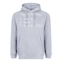 Heather Grey things to do today Heavyweight Hoodie - linhVisuals