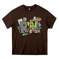 Chocolate Brown registered nurse mardi gras Heavy Core Tee - CowGirlArtShop