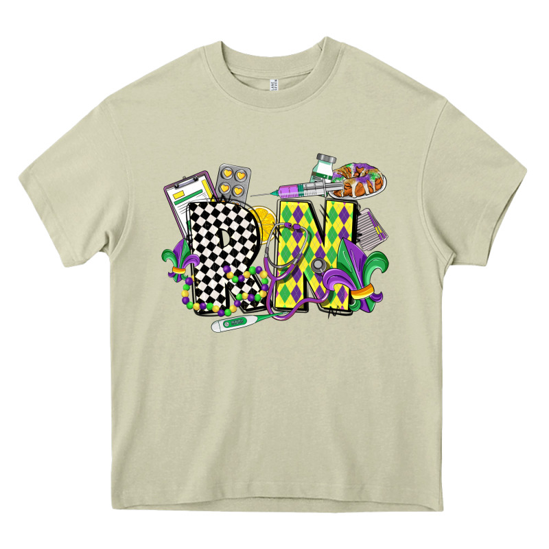 Registered Nurse Mardi Gras Heavy Core Tee by CowGirlArtShop | Teevron