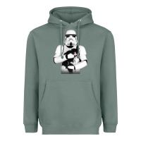 Sage stormtrooper cat Heavyweight Hoodie - linhVisuals