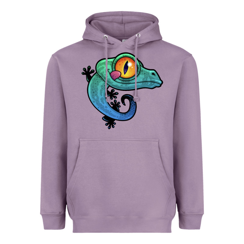 Cute Colorful Cartoon Gecko Heavyweight Hoodie by linhVisuals | Teevron