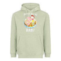 Matcha studio ghibli ponyo loves ham Heavyweight Hoodie - linhVisuals